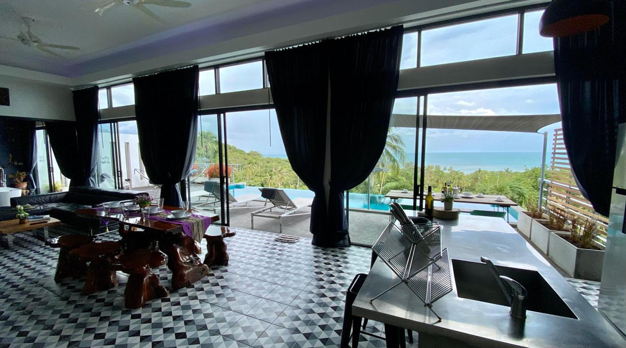 Ko Samui Seaview Pool Villa Philippa With Car 蓝赛特海滩 外观 照片